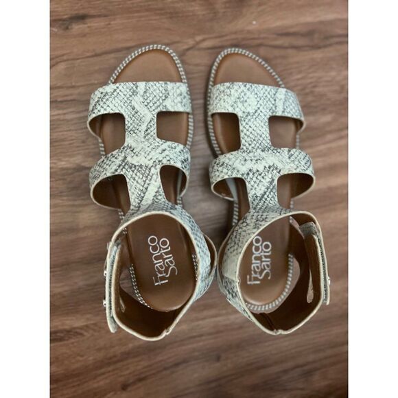 Franco Sarto Shoes - FRANCO SARTO Genevia Snakeskin Embossed‎ Sandal Womens Size 5M Gladiator